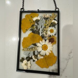 Pressed florals wall decor